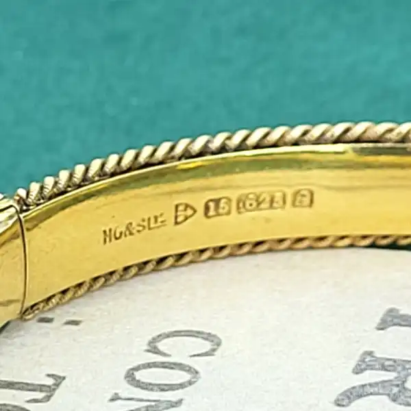 Date 1902! Antique 15ct Gold Bangle-15ct-gold-antique-filagree-bangle.webp