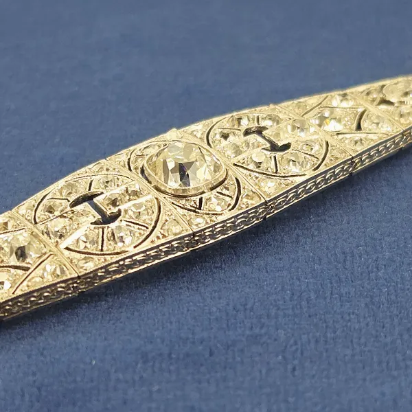 6.25ct+ Diamond Art Deco Cocktail Bracelet-Left View 