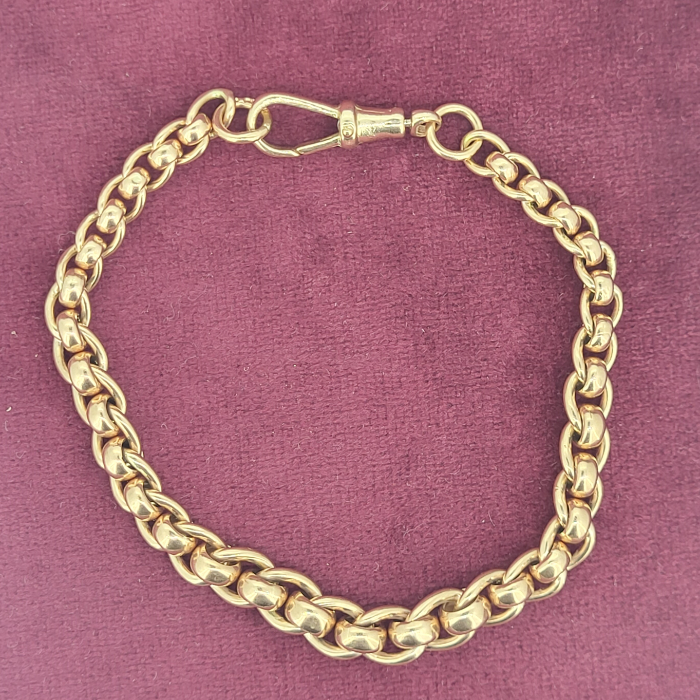  Thumbnail of 9ct Rose Gold Roller Ball Bracelet