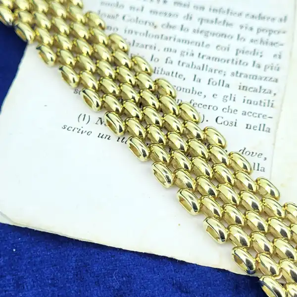 9ct Gold Fancy Panther Link Bracelet-9ct-gold-fancy-link-bracelet-panther-style.webp