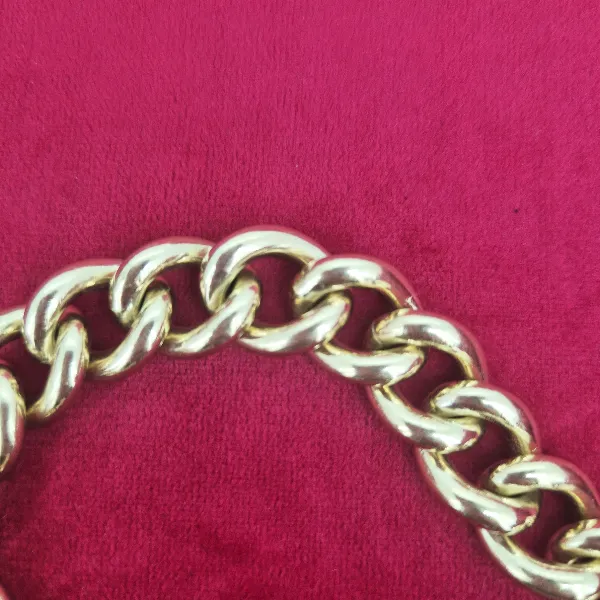 Vintage Solid Yellow Gold Charm Bracelet - 75grams-9ct-gold-vintage-chunky-bracelet.webp