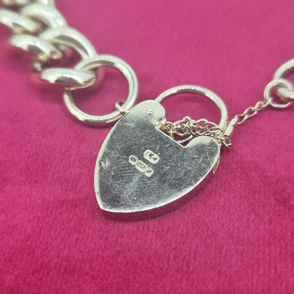 Vintage Solid Yellow Gold Charm Bracelet - 75grams-9ct-gold-vintage-chunky-bracelet.webp