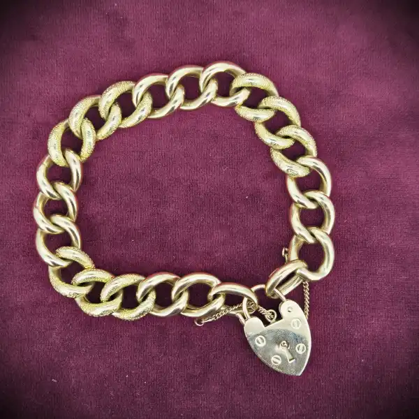  Thumbnail of Chunky Rose Gold Charm Bracelet with Engraving