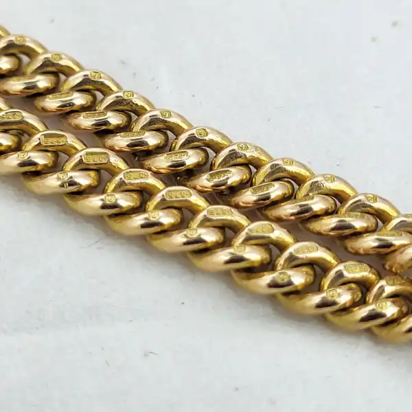 9ct Yellow Gold Albert Bracelet-9ct-yellow-gold-curb-albert-bracelet-with-swivel.webp
