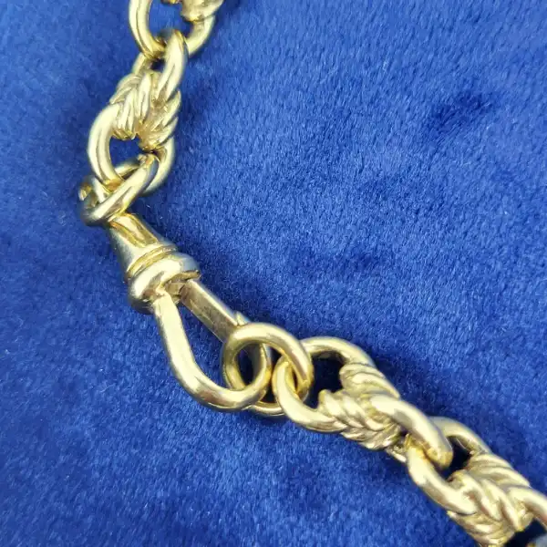 9ct Yellow Gold Fetter Link Albert Bracelet-9ct-yellow-gold-fetter-link-albert-bracelet.webp