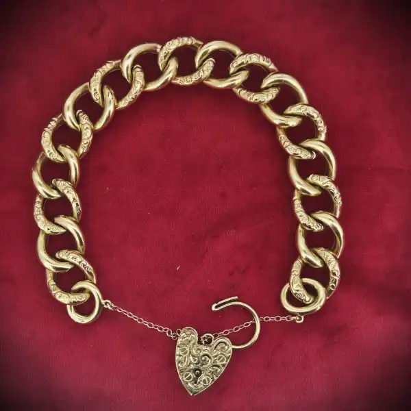  Thumbnail of 9ct Yellow Gold Chunky Charm Bracelet