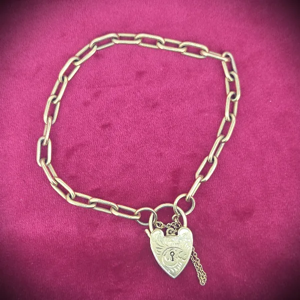  Thumbnail of Antique 9ct Yellow Gold Fancy Charm Bracelet