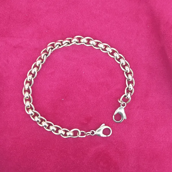 9ct Yellow Gold Rollerball Bracelet-9ct-yellow-gold-rollerball-blet-with-double-lobsters.webp