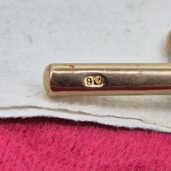 Antique 9ct Yellow Gold Trombone Link Bracelet-9ct-yellow-gold-trombone-albert-bracelet-with-tbar.webp