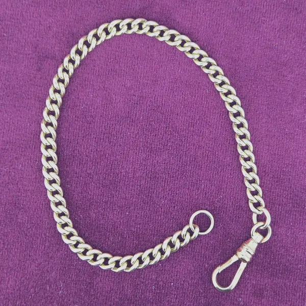 Antique 9ct Rose Gold Albert Bracelet-albert-bracelet-in-rose-gold-with-swivel.webp