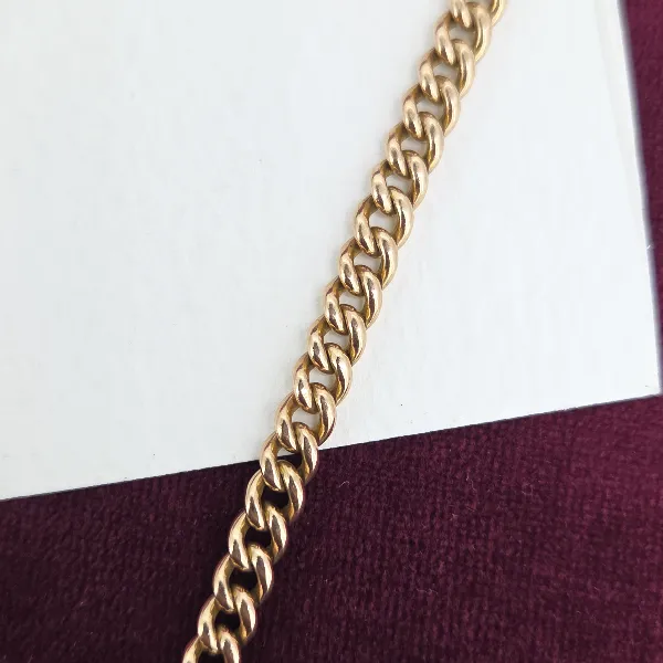 Antique 9ct Rose Gold Albert Bracelet-albert-bracelet-in-rose-gold-with-swivel.webp