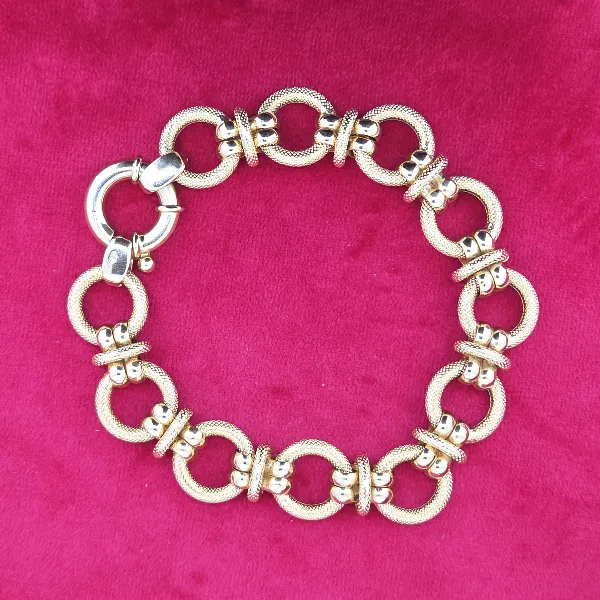 Fancy 9ct Yellow Gold Bracelet-fancy-circle-link-bracelet-in-9ct-yellow-gold.webp