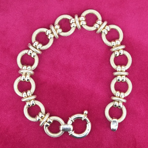Fancy 9ct Yellow Gold Bracelet-fancy-circle-link-bracelet-in-9ct-yellow-gold.webp
