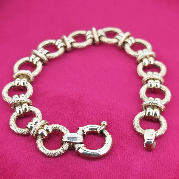 Fancy 9ct Yellow Gold Bracelet-fancy-circle-link-bracelet-in-9ct-yellow-gold.webp