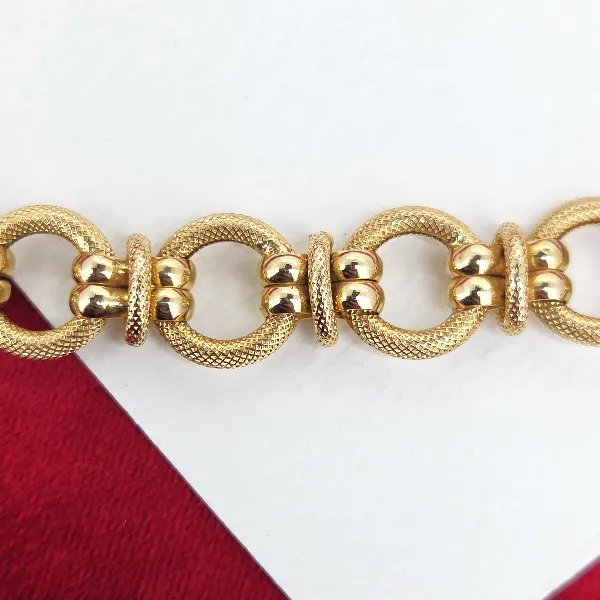 Fancy 9ct Yellow Gold Bracelet-fancy-circle-link-bracelet-in-9ct-yellow-gold.webp