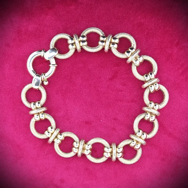 Fancy 9ct Yellow Gold Bracelet-fancy-circle-link-bracelet-in-9ct-yellow-gold.webp