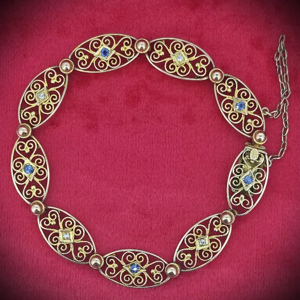 Antique Stone Set Bracelets