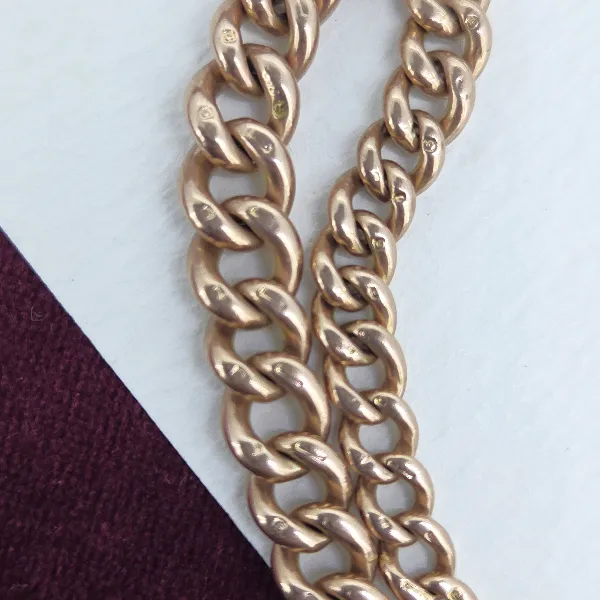 Graduated Antique 9ct Rose Gold Albert Bracelet-graduated-albert-bracelet-in-rose-gold.webp