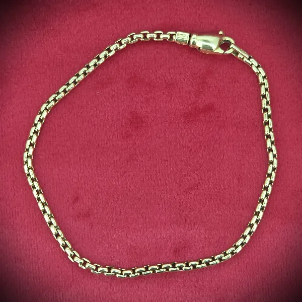 Italian 18ct Yellow Gold Rounded Venetian Bracelet 