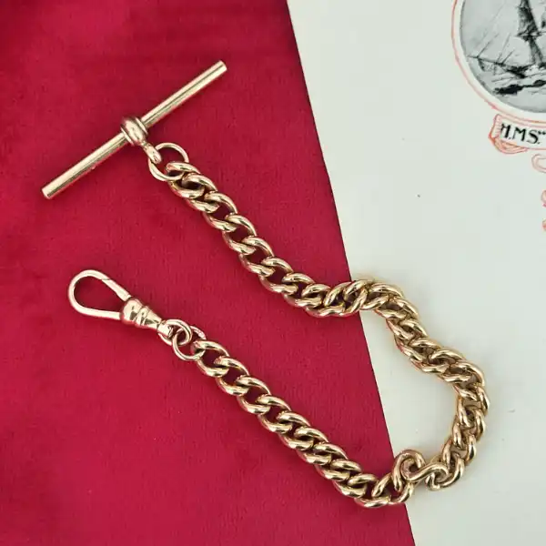 9ct Rose Gold Rounded Curb Bracelet with T-Bar-rounded-albert-link-bracelet-in-9ct-rose.webp