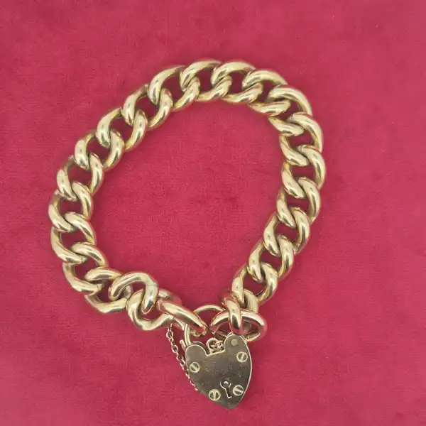 Chunky 9ct Yellow Gold Charm Bracelet-yellow-gold-chunk-charm-bracelet-9ct.webp