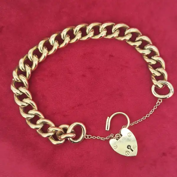 Chunky 9ct Yellow Gold Charm Bracelet-yellow-gold-chunk-charm-bracelet-9ct.webp