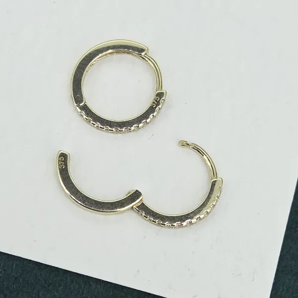 12mm 9ct Yellow Gold CZ Huggie Earrings -9ct-gold-cz-huggie-earrings.webp