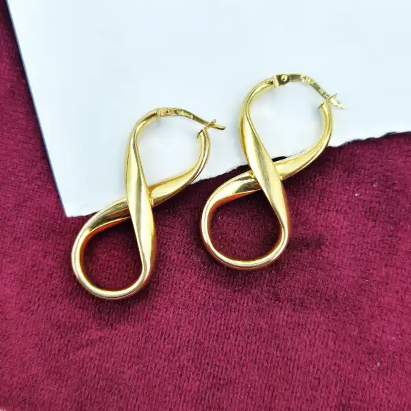 40mm 9ct Gold Figure of Eight Earrings-9ct-gold-twisted-figure-of-eight-hoop-earrings.webp