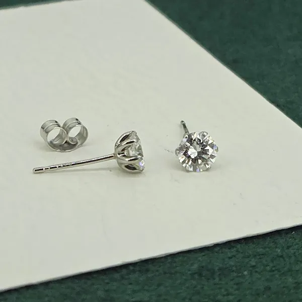 0.76ct Diamond Studs Set in Platinum-platinum-diamond-stud-earrings-0.76cts-with-butterflies.webp
