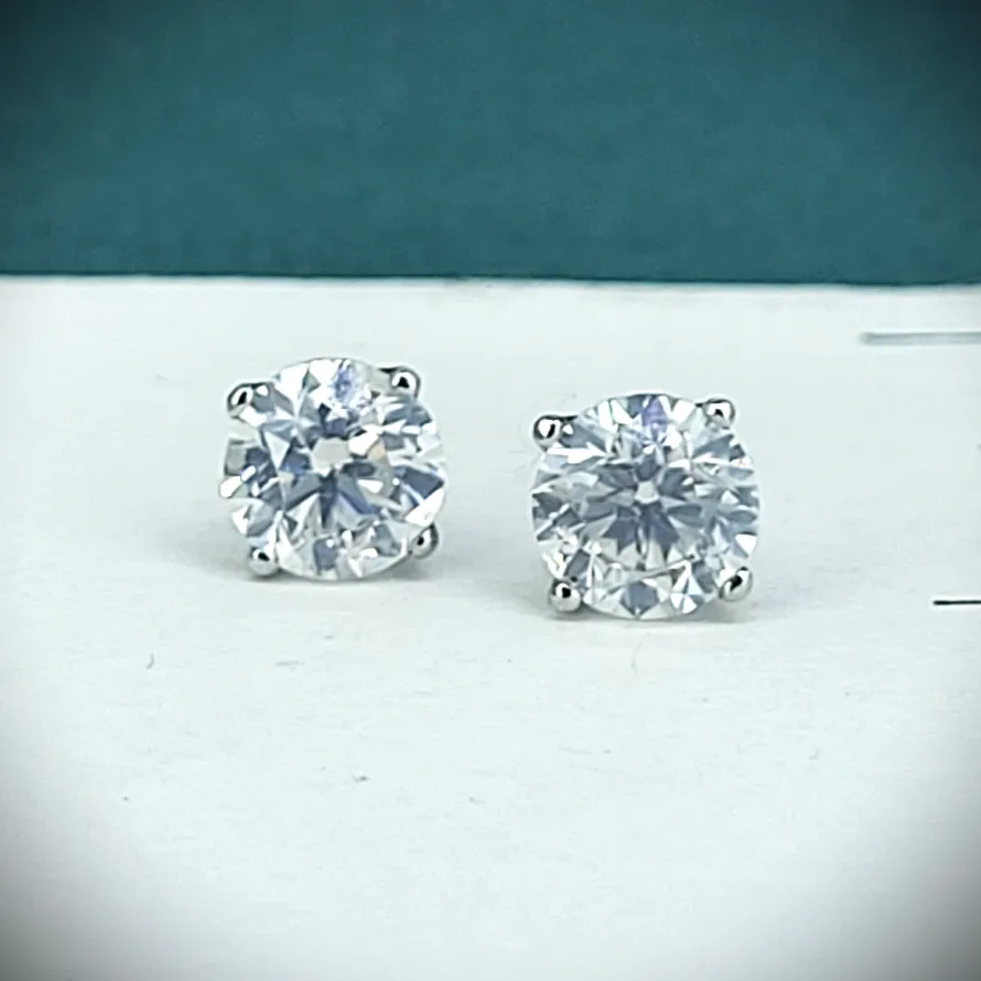 diamond Stock: 2ct Diamond Stud Earrings