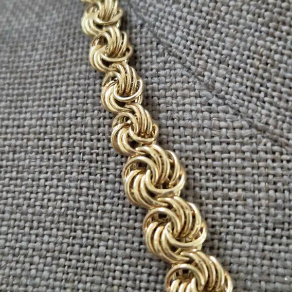 Fancy Italian Necklace in 14ct Yellow Gold-14ct-italian-swirl-design-necklace.webp