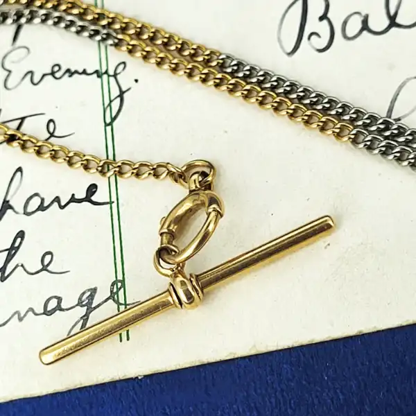 Antique 18ct Yellow Gold & Platinum Watch ChainSRB-18ct-and-plat-watch-chain.webp