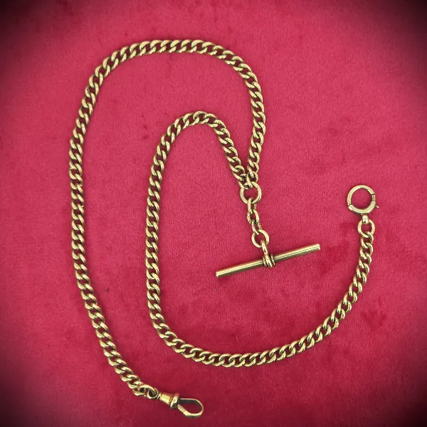 18ct Antique Albert Chain in Yellow Gold