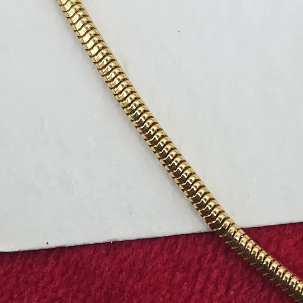 18ct Yellow Gold Herringbone Chain - 16 Inches-18ct-gold-herringbone-chain-16inches.webp