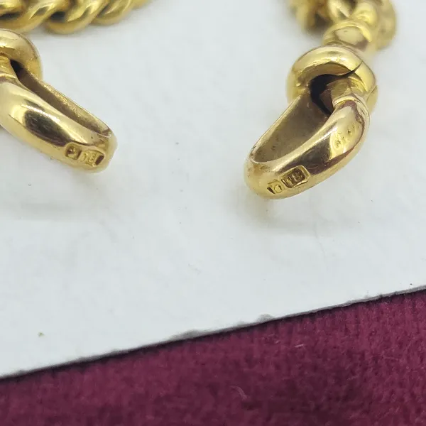 Antique 18ct Yellow Gold Albert Chain with T-Bar-Original 