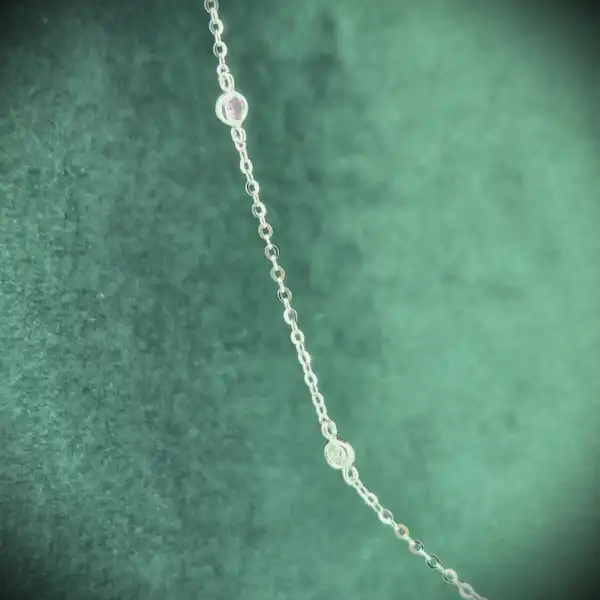  Thumbnail of 18ct Pink Sapphire & Diamond Trace Necklace