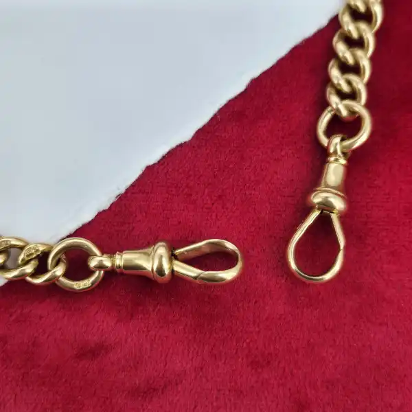 Insanely Rare 18ct Albert Chain with Rolling T-Bar-18ct-yellow-gold-albert-chain-with-rolling-t-bar-and-swivels.webp