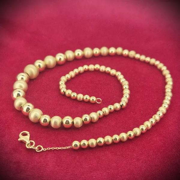  Thumbnail of 18ct Yellow Gold Bead Necklace