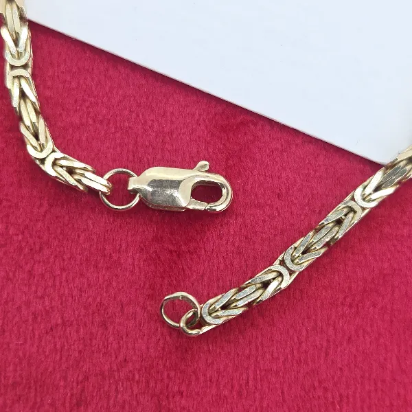24 inch 9ct Gold Byzantine Necklace-Original 