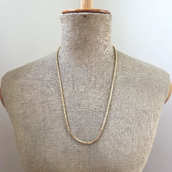 24 inch 9ct Gold Byzantine Necklace-Small 
