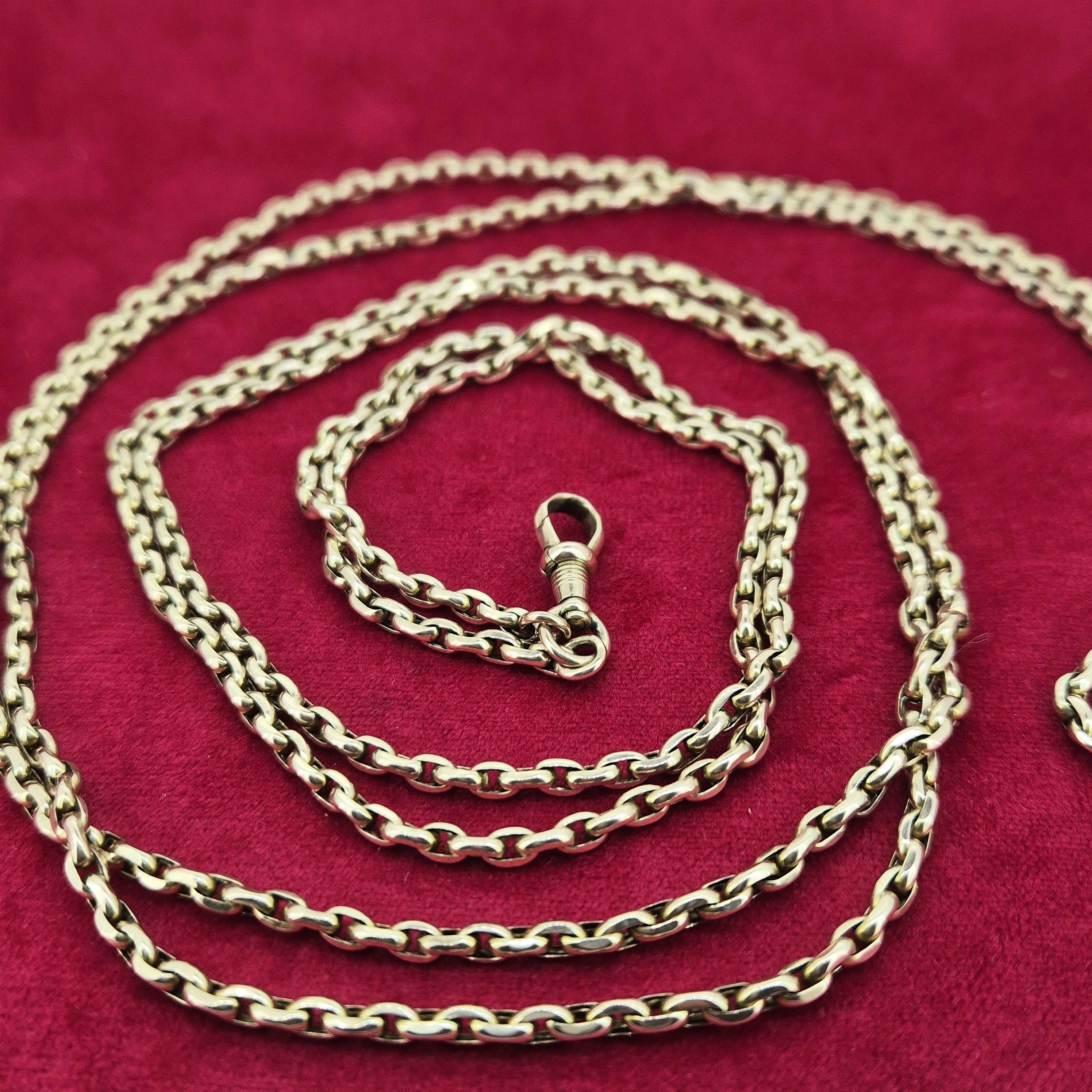60 Inch Longuard Chain with Beautiful Faceted Swivel in 9ct Yellow Gold-60inch-longuard-chain-in-yellow-gold-with-swivel.webp