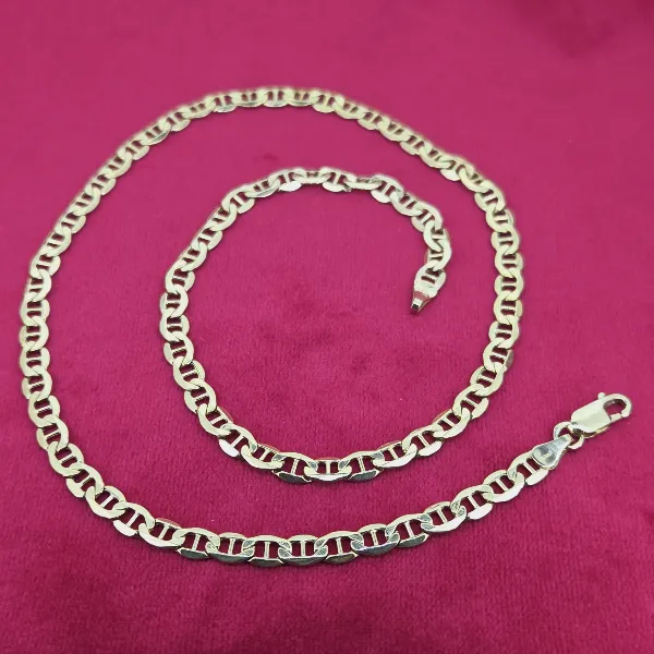Italian 9ct Yellow Gold Anchor Chain - 18 Inches-9ct-gold-anchor-link-chain-18inches.webp
