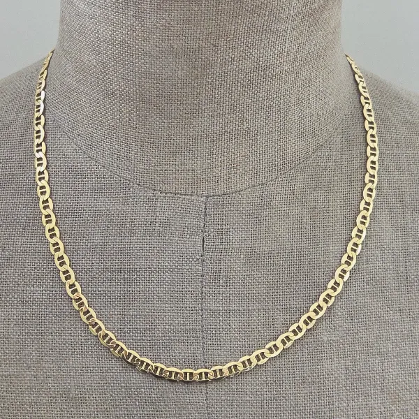 Italian 9ct Yellow Gold Anchor Chain - 18 Inches-9ct-gold-anchor-link-chain-18inches.webp