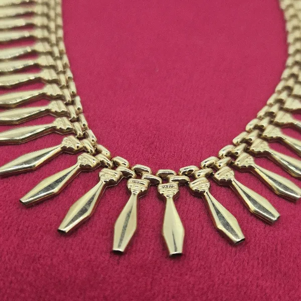 9ct Yellow Gold Cleopatra Necklace-9ct-gold-cleopatra-necklace-16.8grams.webp