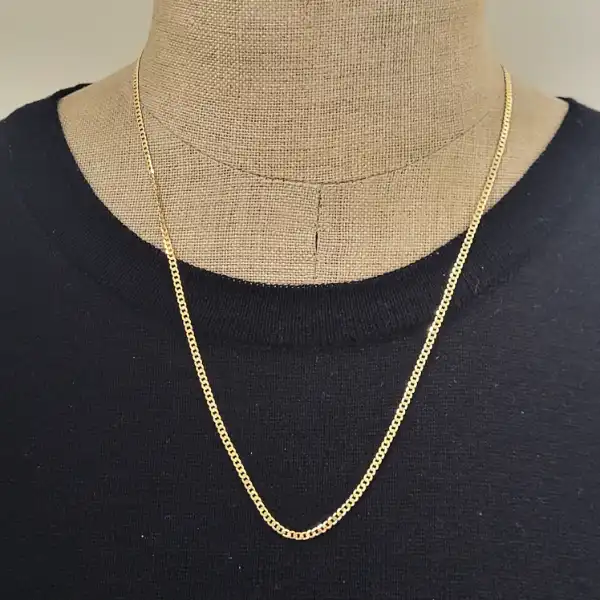 9ct Gold 20" Flat Curb Chain-9ct-gold-flat-curb-chain-necklace.webp