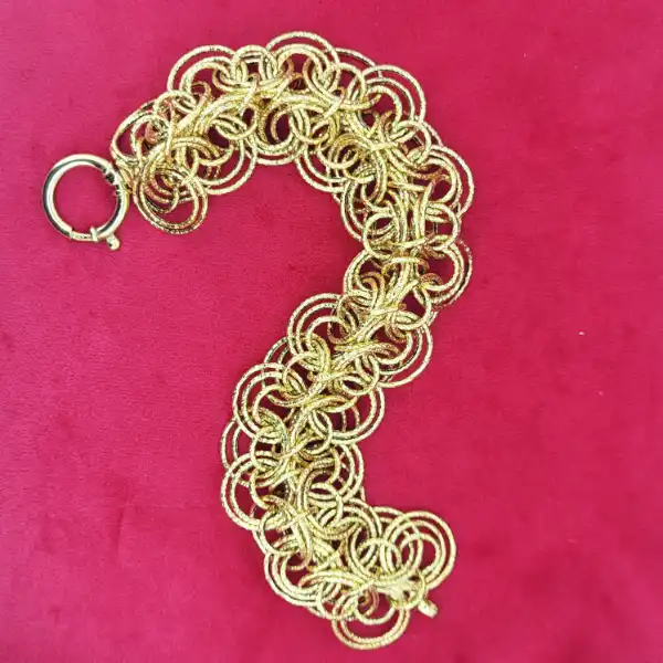 Italian 9ct Yellow Gold Fancy Bracelet-9ct-gold-italian-wide-link-bracelet.webp