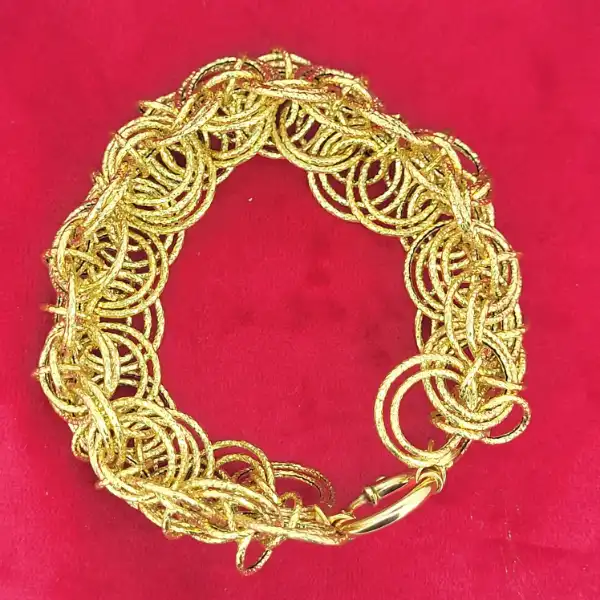 Italian 9ct Yellow Gold Fancy Bracelet-9ct-gold-italian-wide-link-bracelet.webp