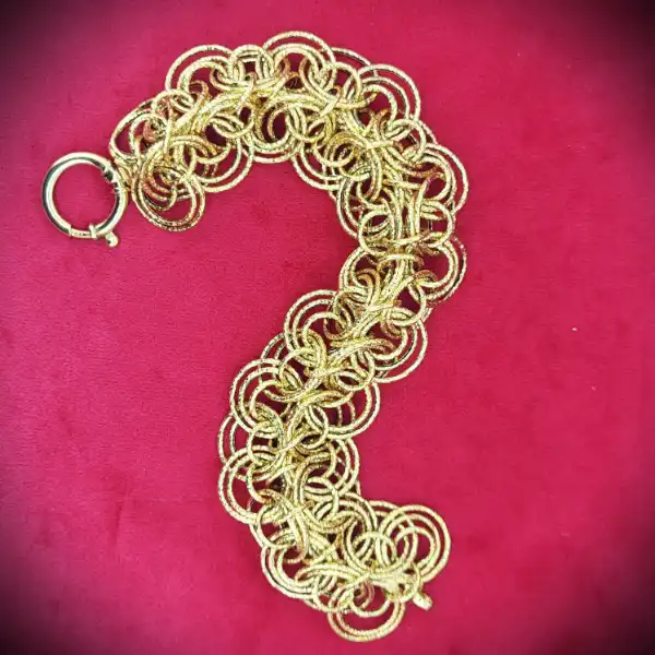 9ct-gold-italian-wide-link-bracelet -necklaces