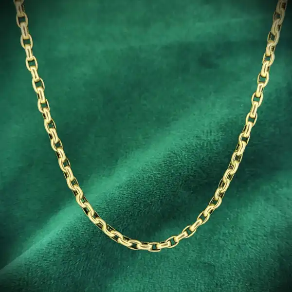 Antique 9ct Gold Oval Belcher Chain-9ct-gold-oval-link-belcher.webp