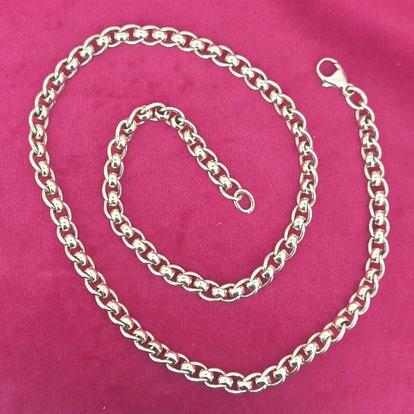 9ct Yellow Gold Rollerball Necklace-9ct-gold-rollerball-necklace-18inches.webp